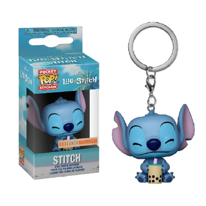  Disney: Lilo & Stitch Funko POP Ключодържател - Stitch (with Boba) (Special Edition)