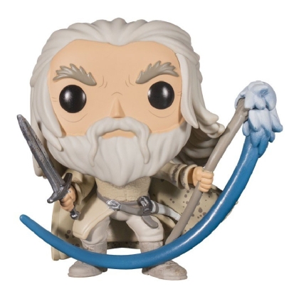 Funko Pop! Movies: Lord of the Rings Колекционерска Фигурка - Gandalf The White (with Sword & Staff) (Glows in the Dark) (Special Edition)