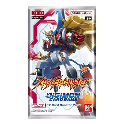 PRE-ORDER: Digimon Card Game XROS Encounter Бустер Пакет BT10