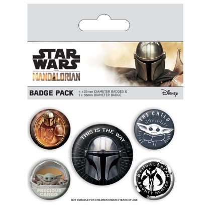 Star Wars -The Mandalorian Pin Badges 5-Pack