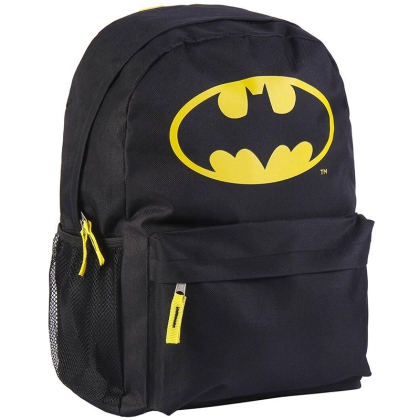 DC Comics Batman Casual Backpack - Black with Logo 41 cm