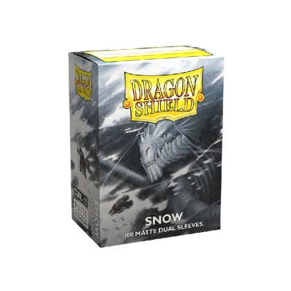 Dragon Shield Големи Протектори за карти 100 броя Dual матирани - Snow 'Nirin'
