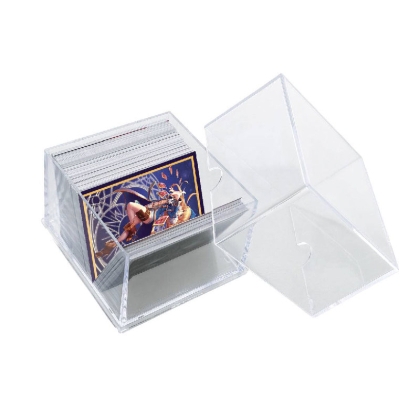 UP - 2-Piece 100+ Count Clear Card Storage Box