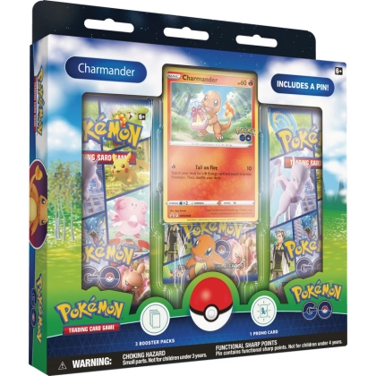 Pokemon TCG - GO Pin Box - Bulbasaur, Charmander или Squirtle