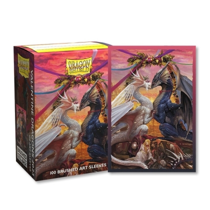 Dragon Shield Brushed Art Sleeves - Valentine  Dragon 2023 (100 Sleeves)