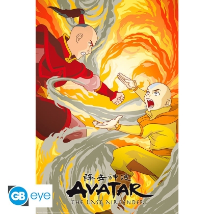 Avatar The Last Airbender: Голям Плакат - Aang vs Zuko