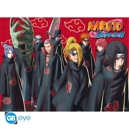 Naruto Shippuden: Плакат - Akatsuki red