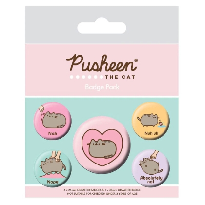 Pusheen - Комплект Значки - Pusheen Nah