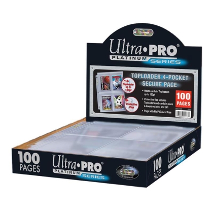 Ultra Pro Platinum Страници С Джобове За Toploader 4 pocket x 10 броя