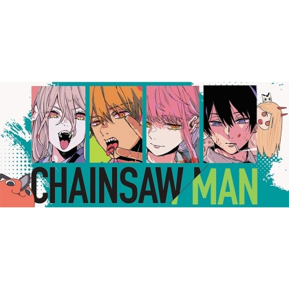 Chainsaw Man Керамична Чаша - Power, Denji, Makima & Aki Hayakawa