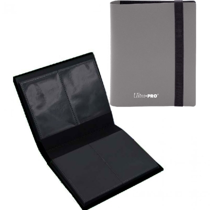 Ultra Pro: 2-Pocket Албум / Портфолио за карти - Сив Eclipse