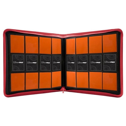 Ultra Pro 12-Pocket Албум за карти с цип  - Червен