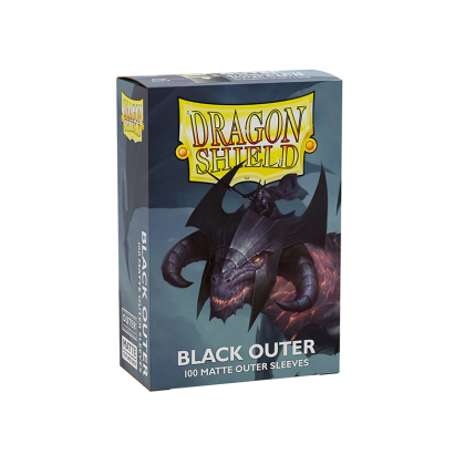Dragon Shield Големи Протектори за карти 100 броя - Outer Матирани Черни