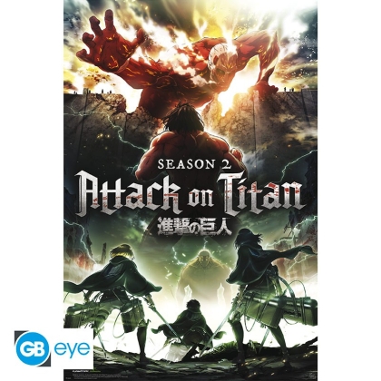 Attack on Titan Голям Плакат Key Art S2