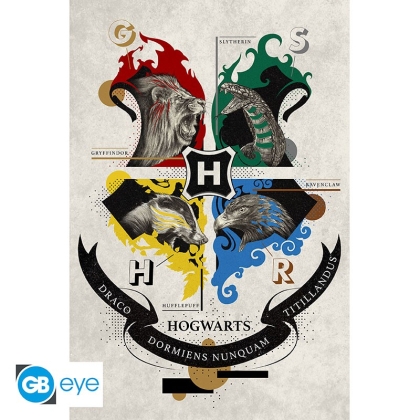 Harry Potter Голям Плакат - Animal Crest