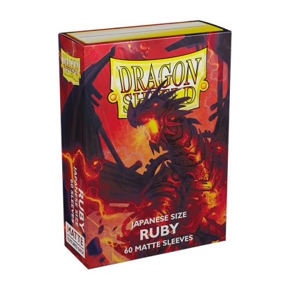" Dragon Shield " Small Card Sleeves 60pc Matte - Ruby 'Geledar' 