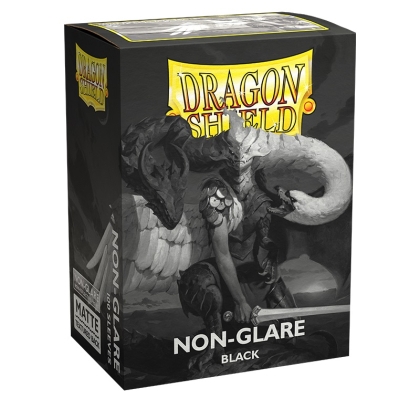 Dragon Shield Големи Протектори за карти 100 броя - Черни (Non Glare) V2
