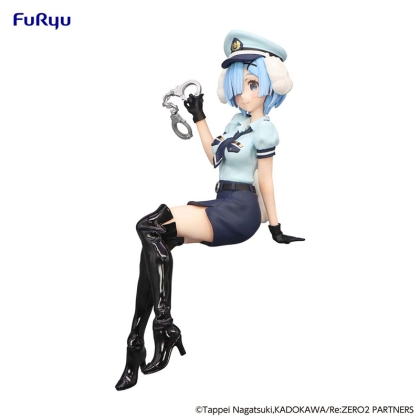 Re:Zero Starting Life in Another World Noodle Stopper Колекционерска Фигурка - Rem Police Officer Cap with Dog Ears 