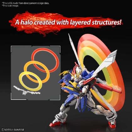 (RG) Gundam Model Kit Екшън Фигурка - 37 God Gundam 1/144