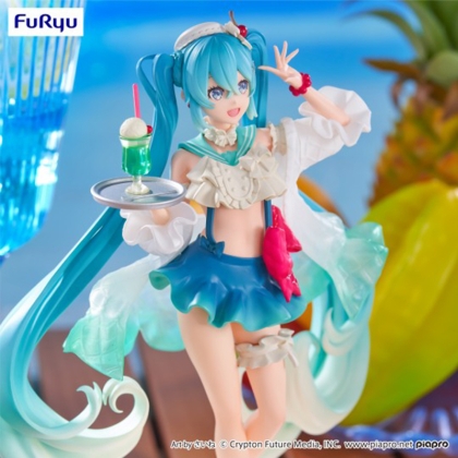 Hatsune Miku PVC Statue  - atsune Miku SweetSweets Series Melon Soda Float 18 cm