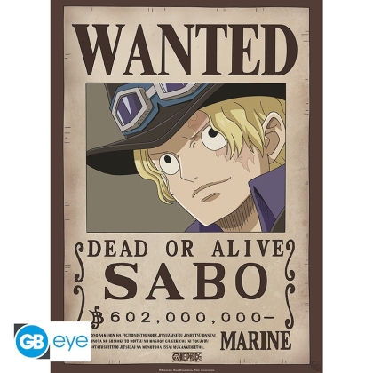 ONE PIECE - Poster «Wanted Sabo» (52x38)