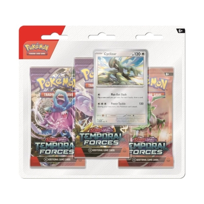 Pokemon TCG: Scarlet & Violet 5 Temporal Forces - 3 Pack Blister - Cyclizar