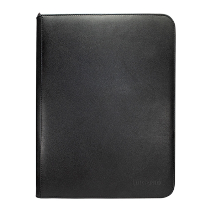 UP - Vivid 9-Pocket Zippered Pro-Binder - Black