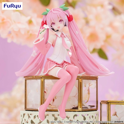 Hatsune Miku Noodle Stopper PVC Statue Sakura Miku 2024 15 cm