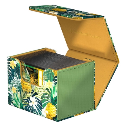 Ultimate Guard Sidewinder Floral Places Кутия за Съхранение на 100+ карти - Bahia Green