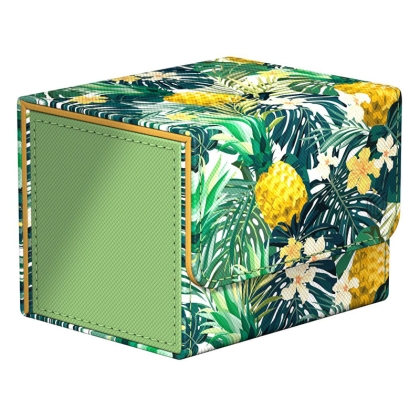 Ultimate Guard Sidewinder Floral Places Кутия за Съхранение на 100+ карти - Bahia Green