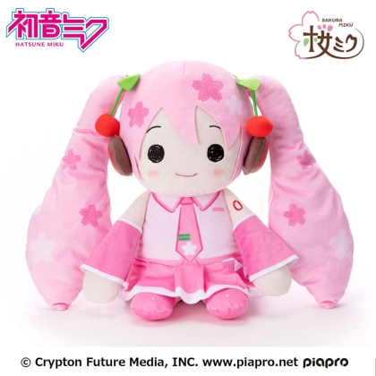 Hatsune Miku Pillowgurumi Плюшена Играчка - Sakura Miku