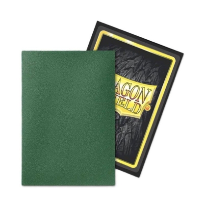 Dragon Shield Japanese size Dual Matte Sleeves - Metallic Green / Power (60 Sleeves)