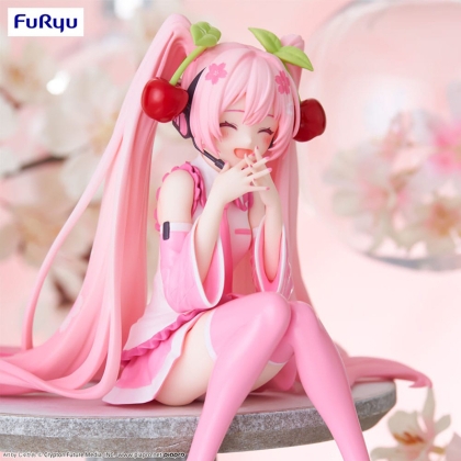 Hatsune Miku Noodle Stopper Колекционерска Фигурка - Sakura Miku 2023 Smile Ver.