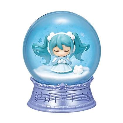 Hatsune Miku Mini Кутийка с Chibi Фигурка - Късметче - Snowglobes Scenery Domes