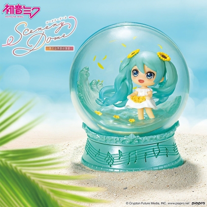 Hatsune Miku Mini Кутийка с Chibi Фигурка - Късметче - Snowglobes Scenery Domes