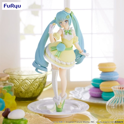 Hatsune Miku Exceed Creative Колекционерска Фигурка - SweetSweets Series Macaroon Citron Color Ver. 