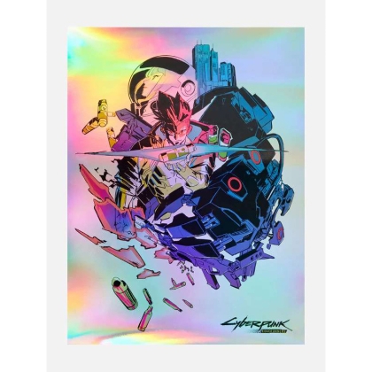 Cyberpunk Edgerunners Art Принт David & Lucy 30 x 40 cm