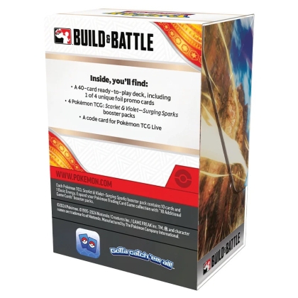 PRE-ORDER: Pokemon TCG Scarlet & Violet 8 Surging Sparks - Build & Battle Box