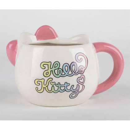 Sanrio 3D Голяма Керамична Чаша - Hello Kitty Kitty Kawaii