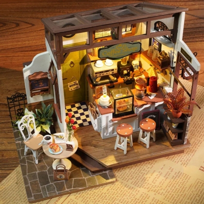 Robotime DIY Модел за Сглобяване - No.17 Café