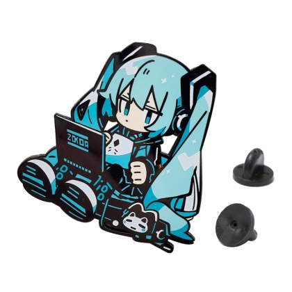 Vocaloid Pin Badge - Nerdy Hatsune Miku