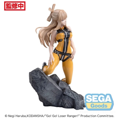 Side profile of Yumeko Suzukiri – Go Go Loser Ranger PVC figure