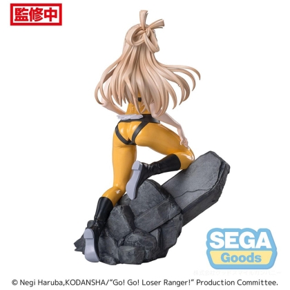 Back view of Yumeko Suzukiri Go Go Loser Ranger statue