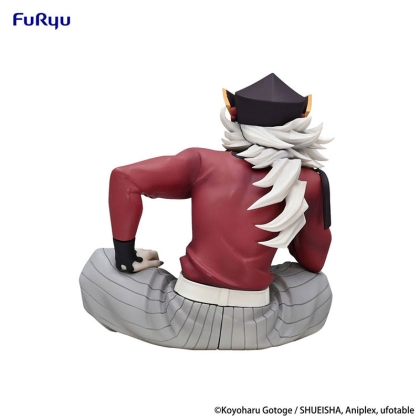 Douma statue sitting on a noodle cup showcasing its function