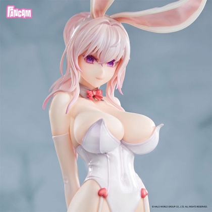 Side view of Bunny Girl white PVC statue 1/6 scale