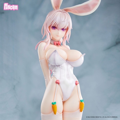 Close-up of face and bunny ears – anime collectible figure