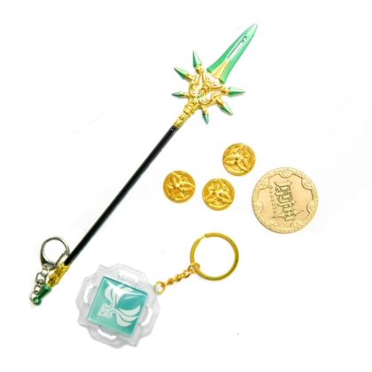 Genshin Impact Комплект Аксесоари - Xiao's Weapon - Primordial Jade Winged-Spear