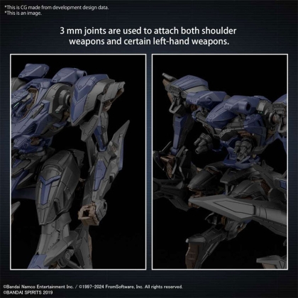 Gundam Model Kit 30 Minutes Armored Core VI Fires of Rubicon Модел за сглобяване - Schneider Nachtreiher/40E Steel Haze