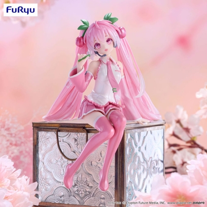 Hatsune Miku Noodle Stopper Колекционерска Фигурка - Sakura Miku 2024 Pearl Color Ver.