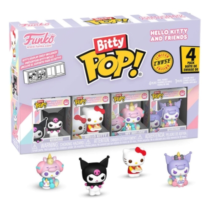 Hello Kitty and Friends  Bitty POP! Mystery Box Комплект Фигурки + Chase - Kuromi, Hello Kitty, My Melody